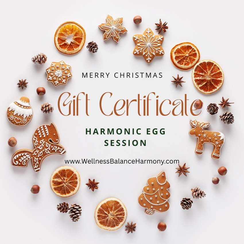 Harmonic Egg Gift Certificate Wellness Balance Harmony